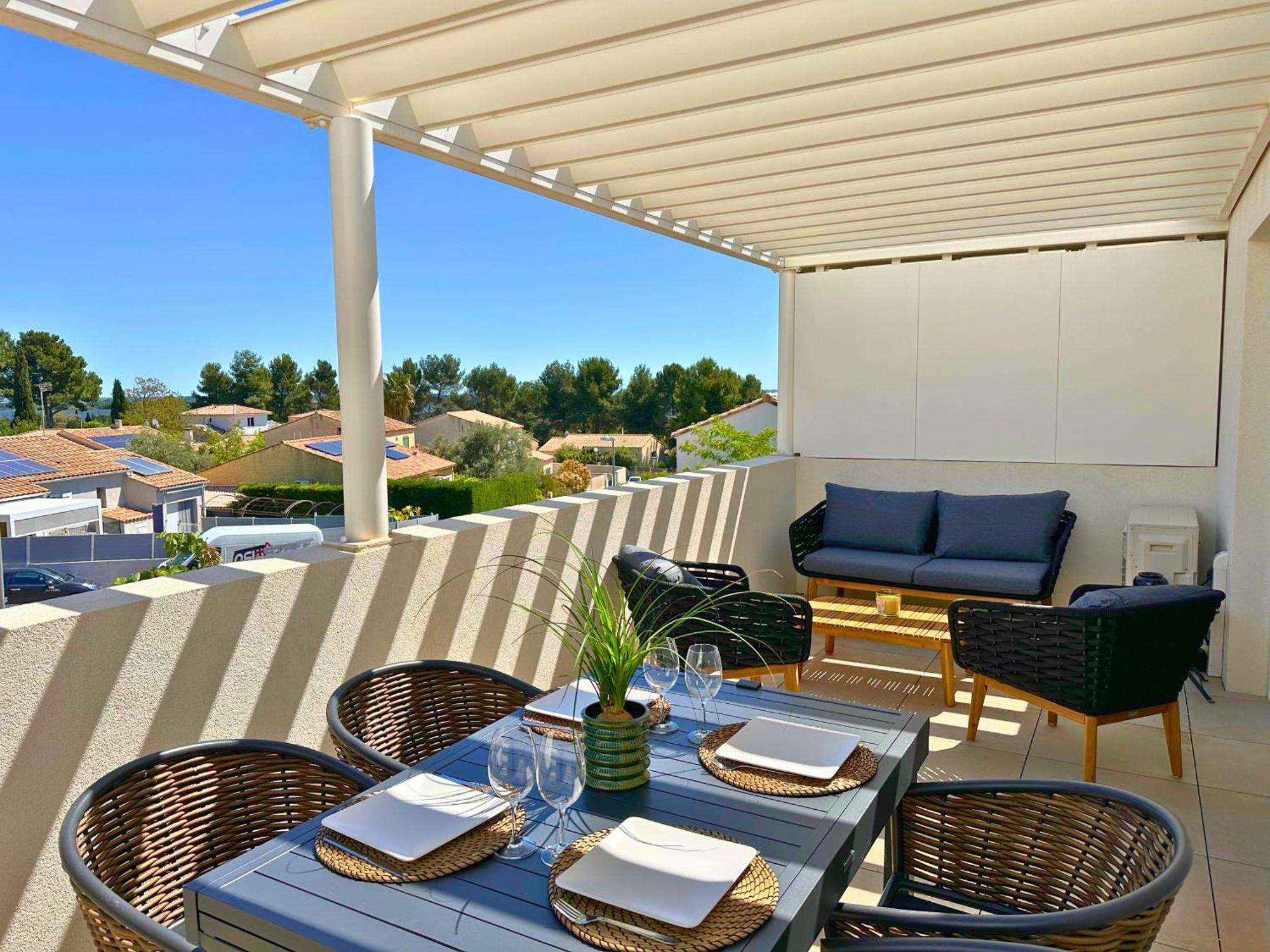 Le Square D'Evan - Appartement De Standing - Grande Terrasse Exterieure - Climatisation 圣埃尔斯 外观 照片